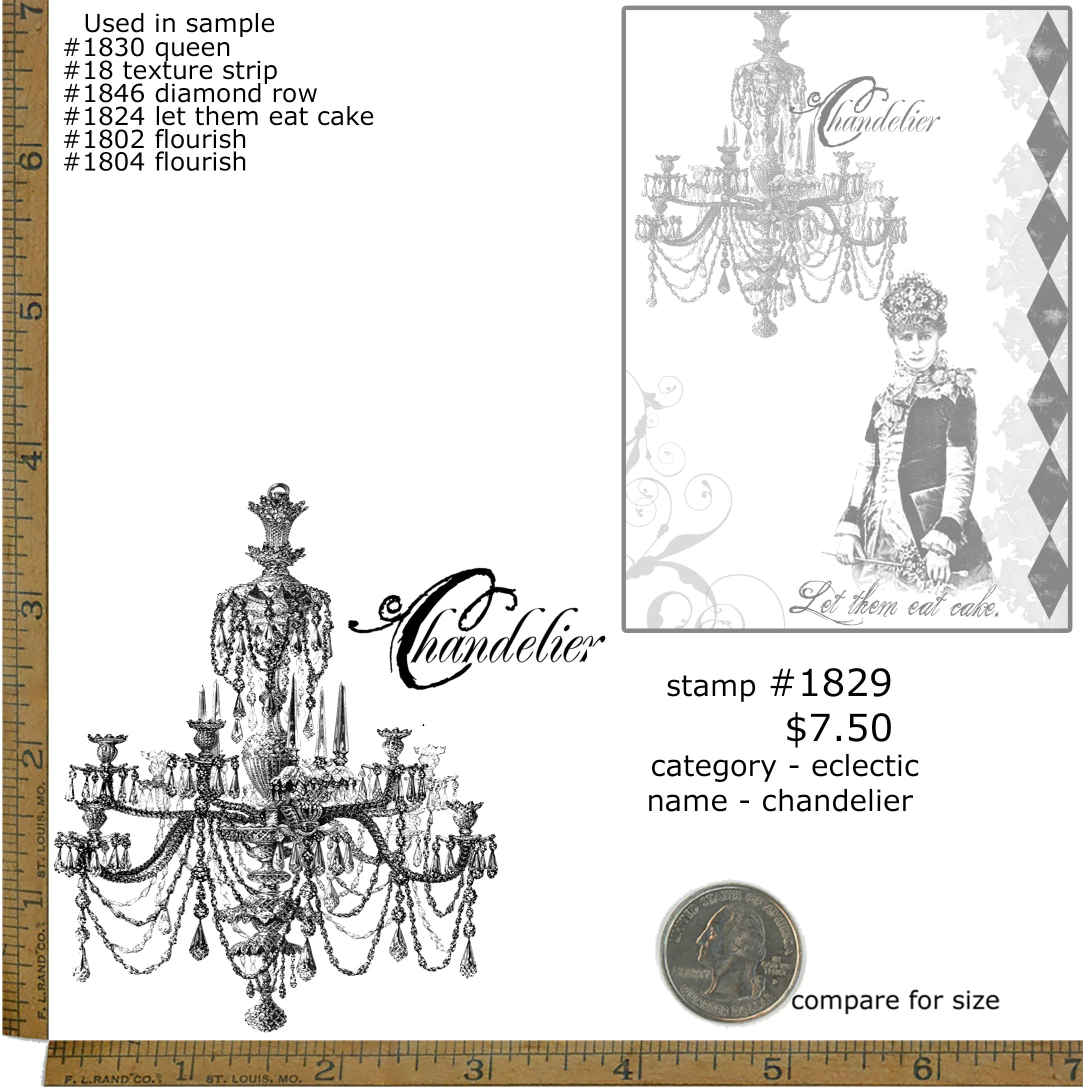 #1829 - Chandelier - Eclectic